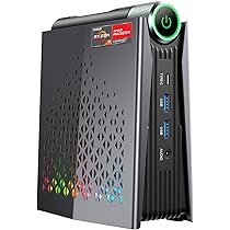 ACEMAGICIAN AMD Ryzen 7 8745HS (jusqu'à 4,9 GHz) RGB Mini PC,16 Go